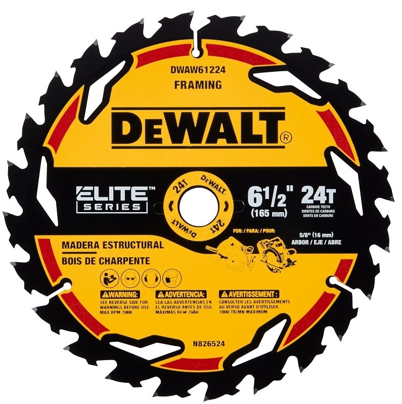 Elite Series Circular Saw Blade, 24-Tooth x 6-1/2 In.