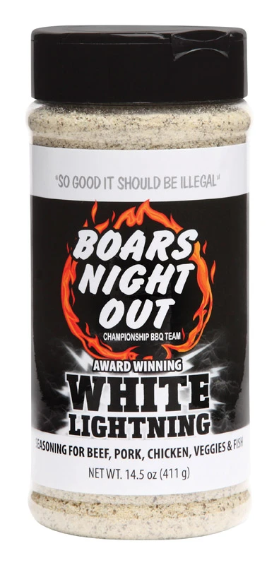 BBQ Seasoning Rub, White Lightening, 14.5 oz.