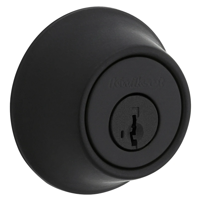 Single Cylinder Security Deadbolt Lock, Matte Black
