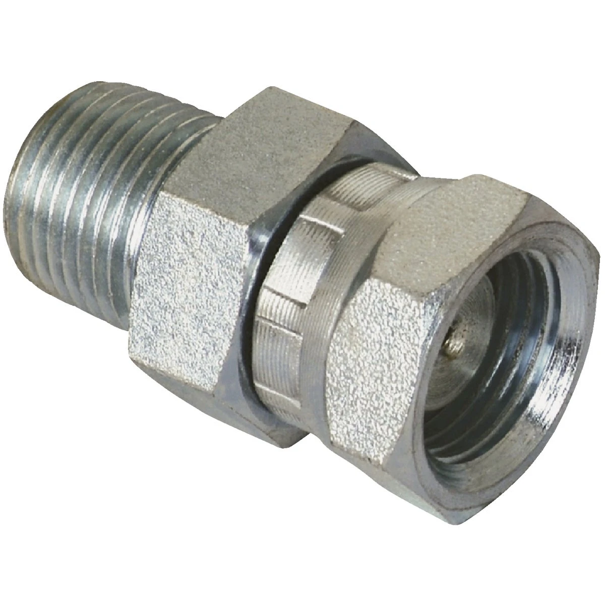 Hydraulic Adapter, 1/4-In. MP x 1/4-In. FP Swivel