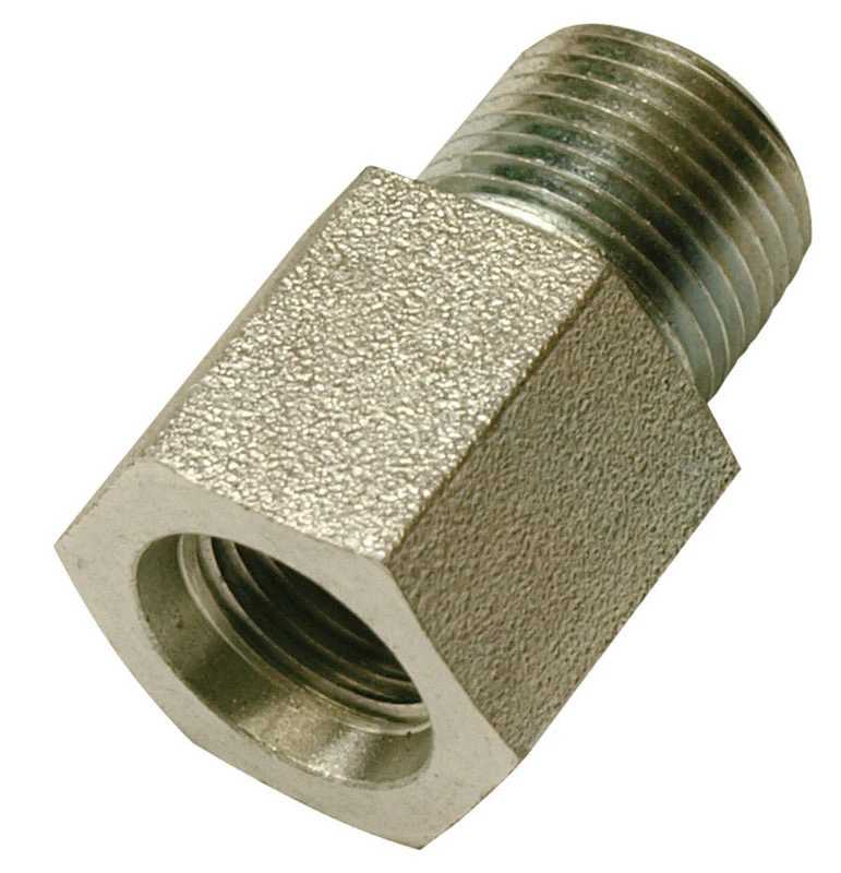 Apache Steel Hydraulic Adapter 3/8 in. Dia. x 3/8 in. Dia. 1