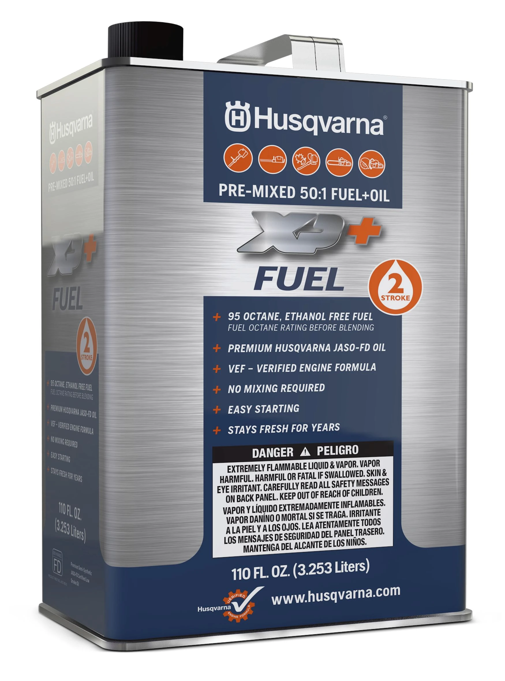 Husqvarna 596834101 High-Octane Fuel, Ethanol-Free, 110 oz.