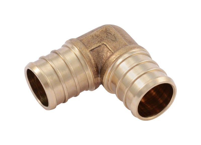 SharkBite UC256LFA10 Pipe Elbow, 3/4 in, Barb, 90 deg Angle, Brass, 80 to 160 psi Pressure