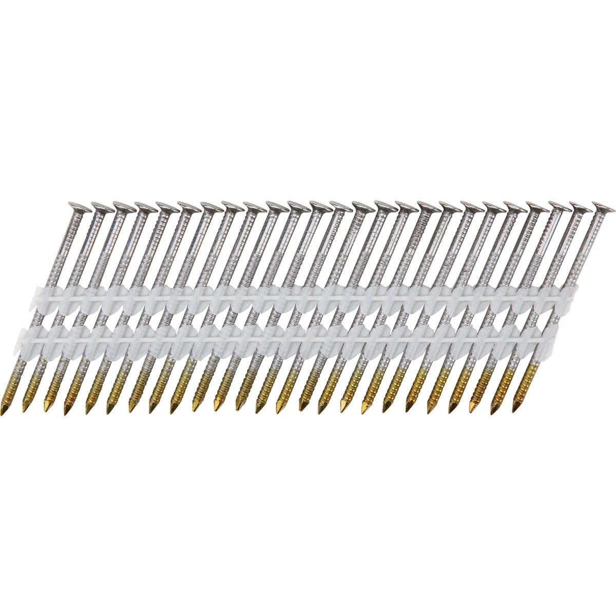 Grip-Rite 21 Degree Plastic Strip Bright Ring Shank Full Round Head Framing Stick Nail, 2-3/8 In. x .113 In. (5000 Ct.)