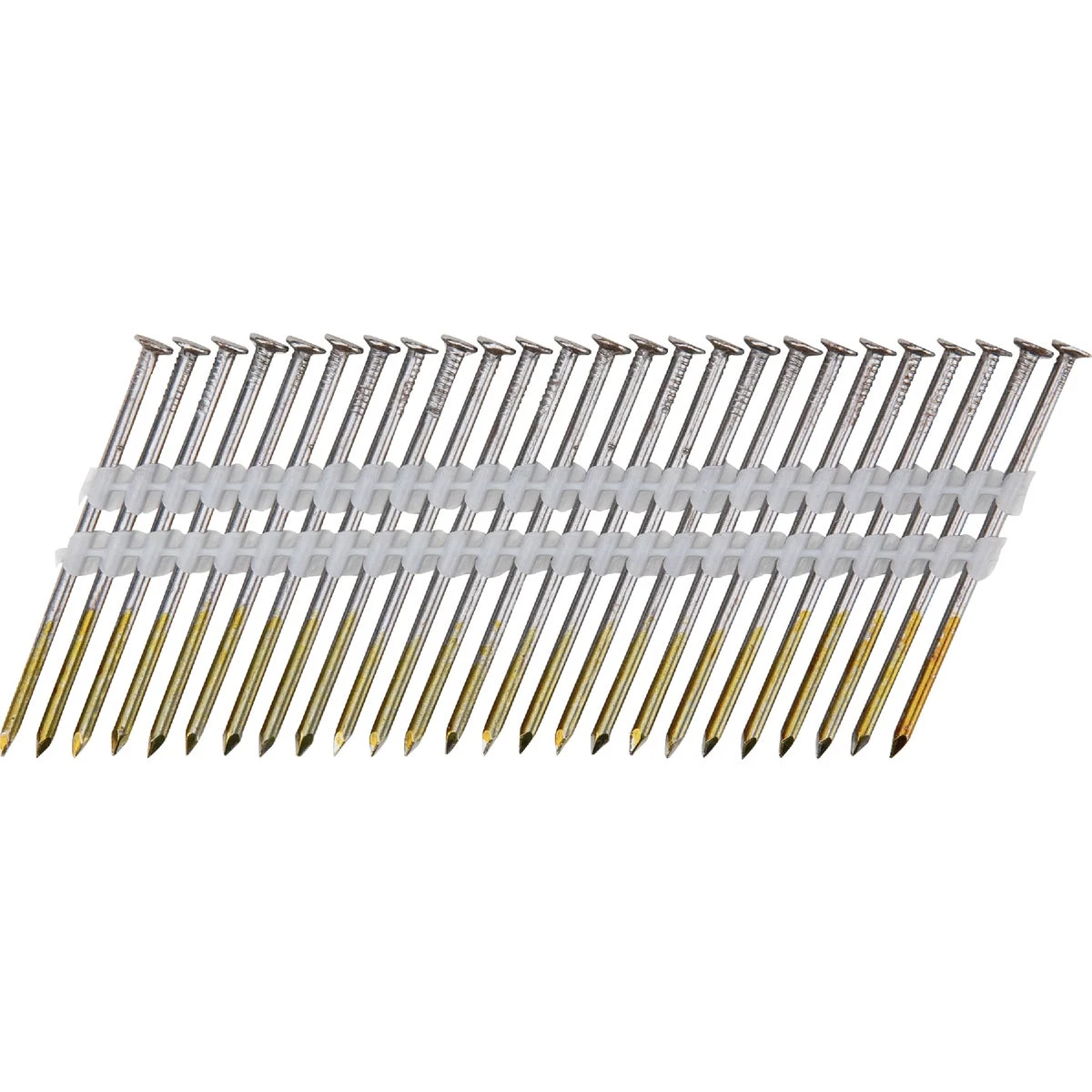 Grip-Rite 3 in. 10-1/4 Ga. Angled Strip Framing Nails 21 deg. Smooth Shank 1 pk