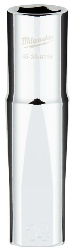 1/2 In. Drive 14 Mm 6-point Deep Metric Socket With Four Flat Sides