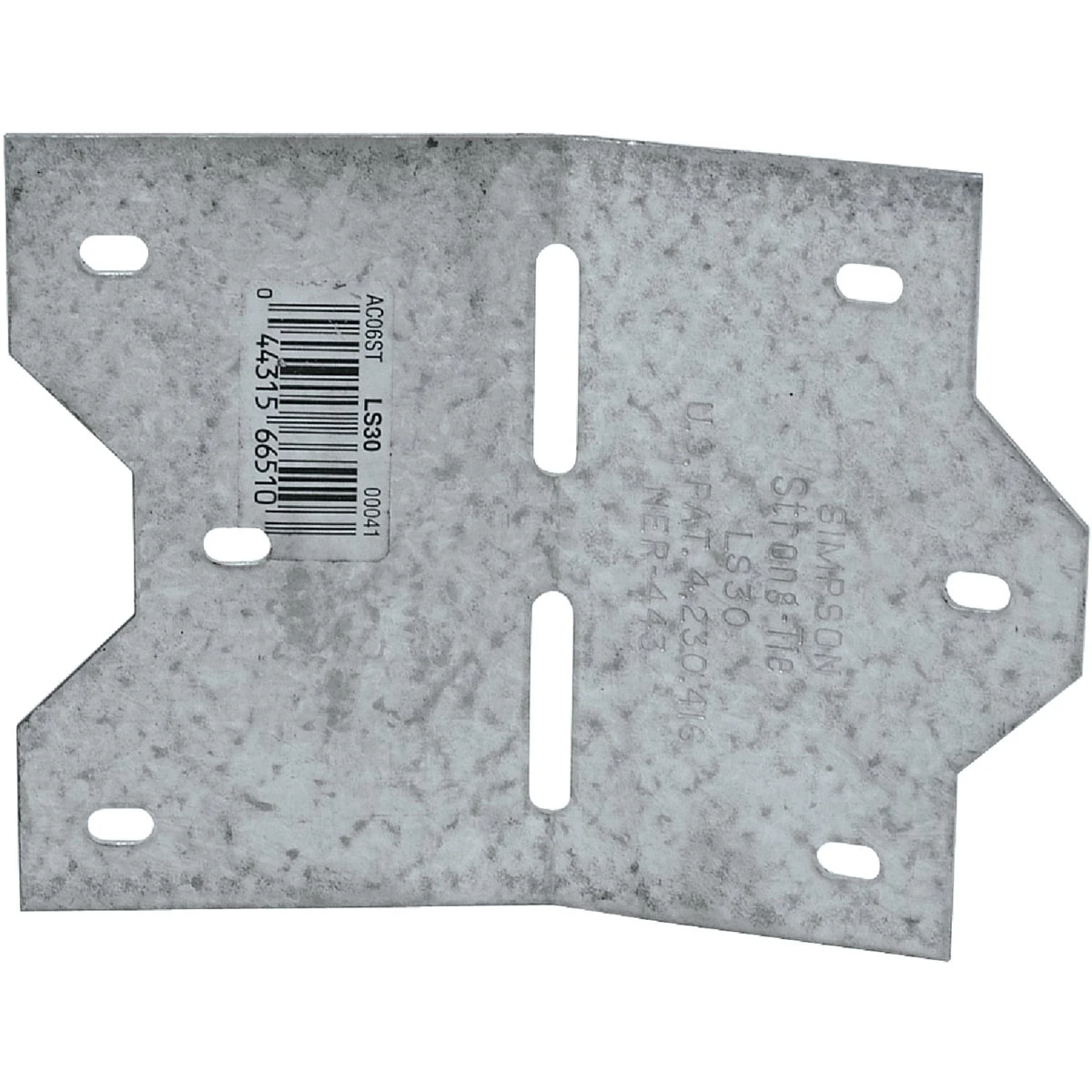 Adjustable L-Angle, 18 Gauge, Galvanzied Steel, 135-Degree To 0-Degree, 3-3/8 In. L