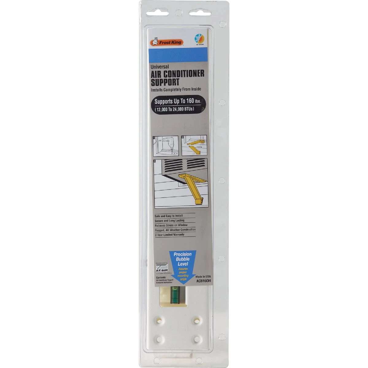Window Air Conditioner Support Bracket, Up to 160 lbs.