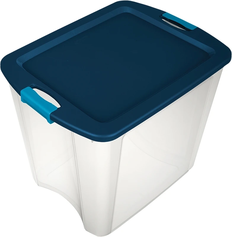 Latch & Carry Tote, Clear Base, 26-Gallons
