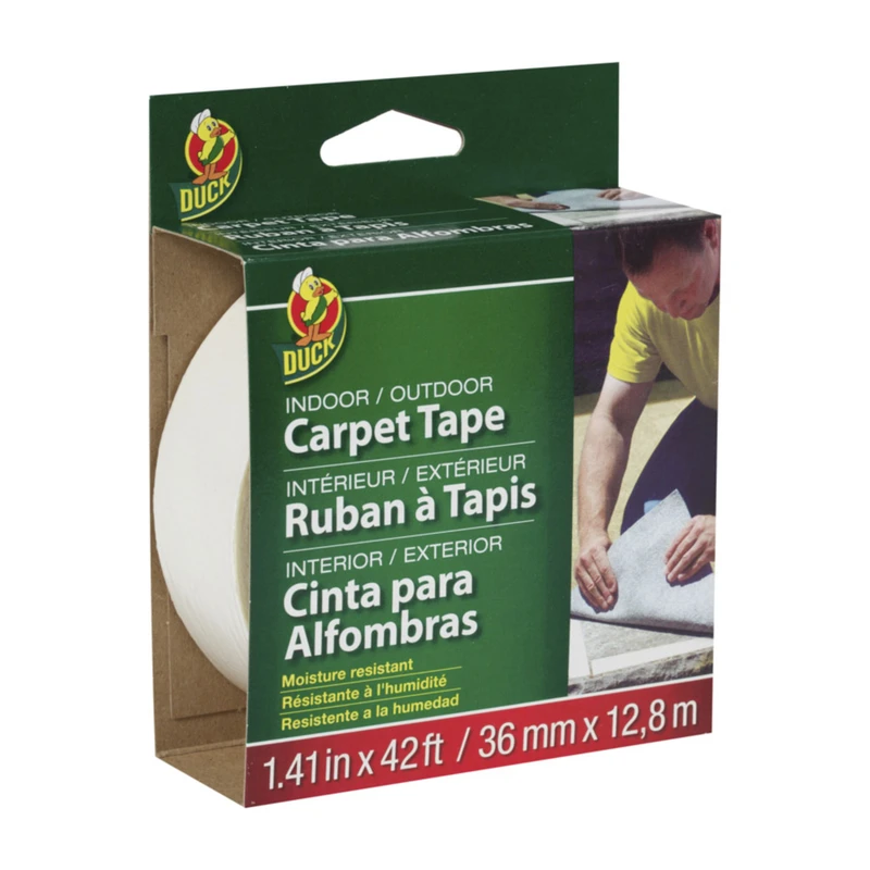 Duck 286373 Fiberglass Carpet Tape, Indoor/Outdoor, 1.41 In. x 42 Ft.