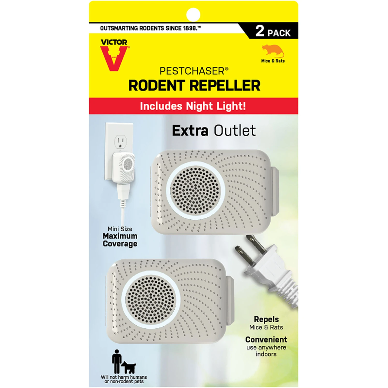 Ultrasound Rodent Pest Chaser, Mini, 2-Pk.