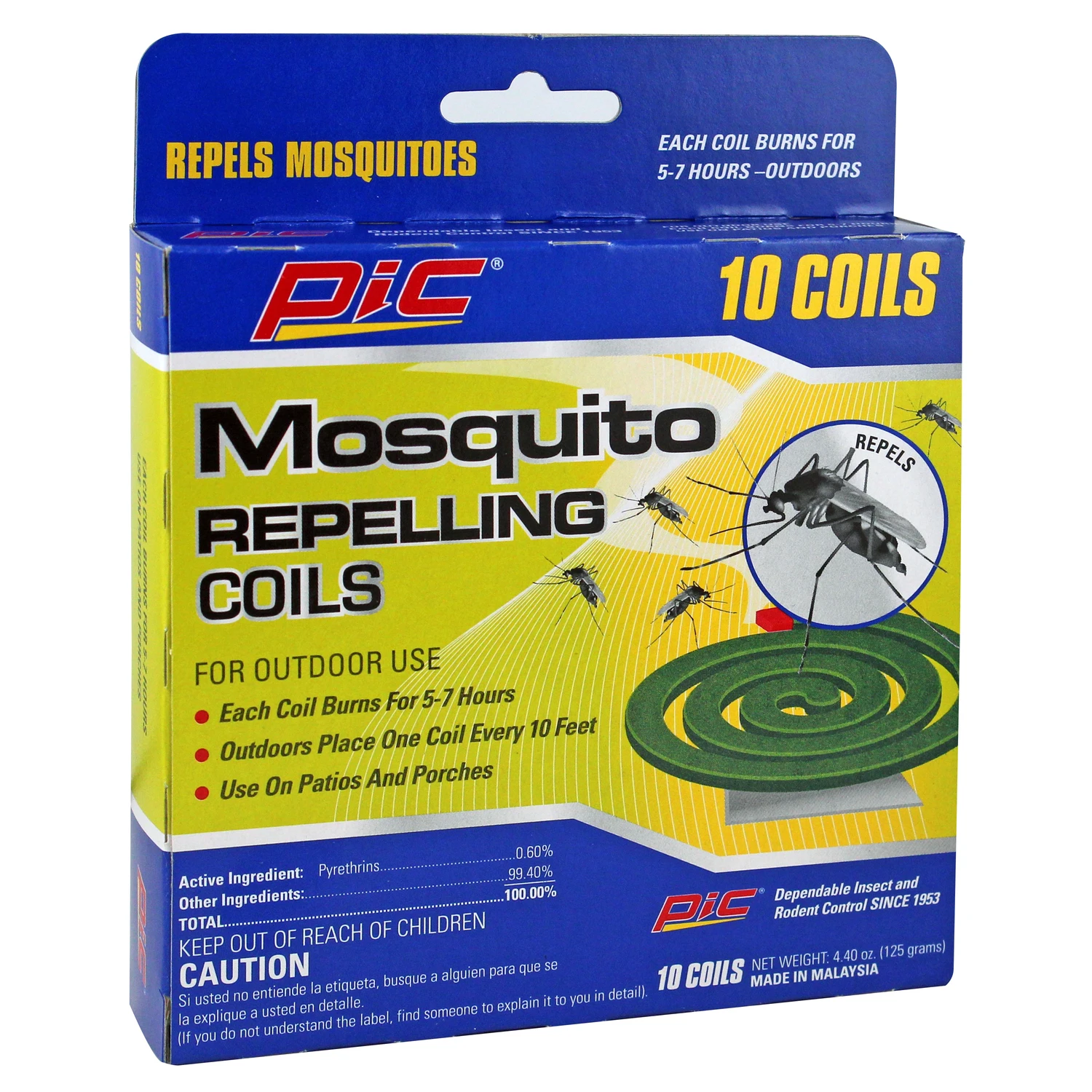 PIC C-10-12 Mosquito Repelling Coil, Includes: (8) Mosquito Coils