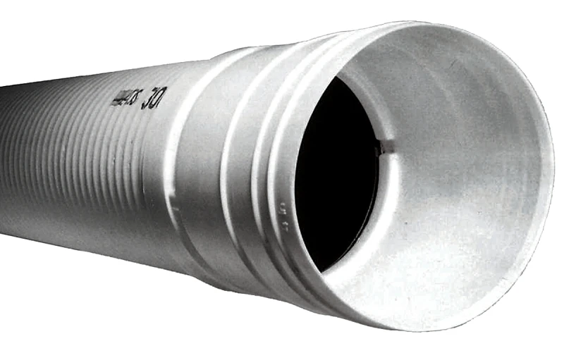 Sewer & Drain Pipe, Solid Triplewall, 4 In. x 10 Ft.