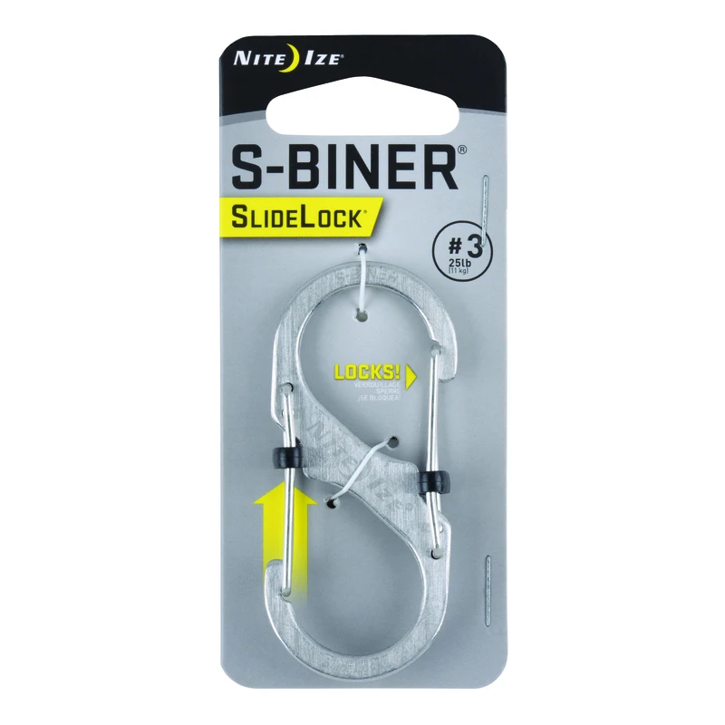 S-Biner SlideLock #3, Stainless Steel
