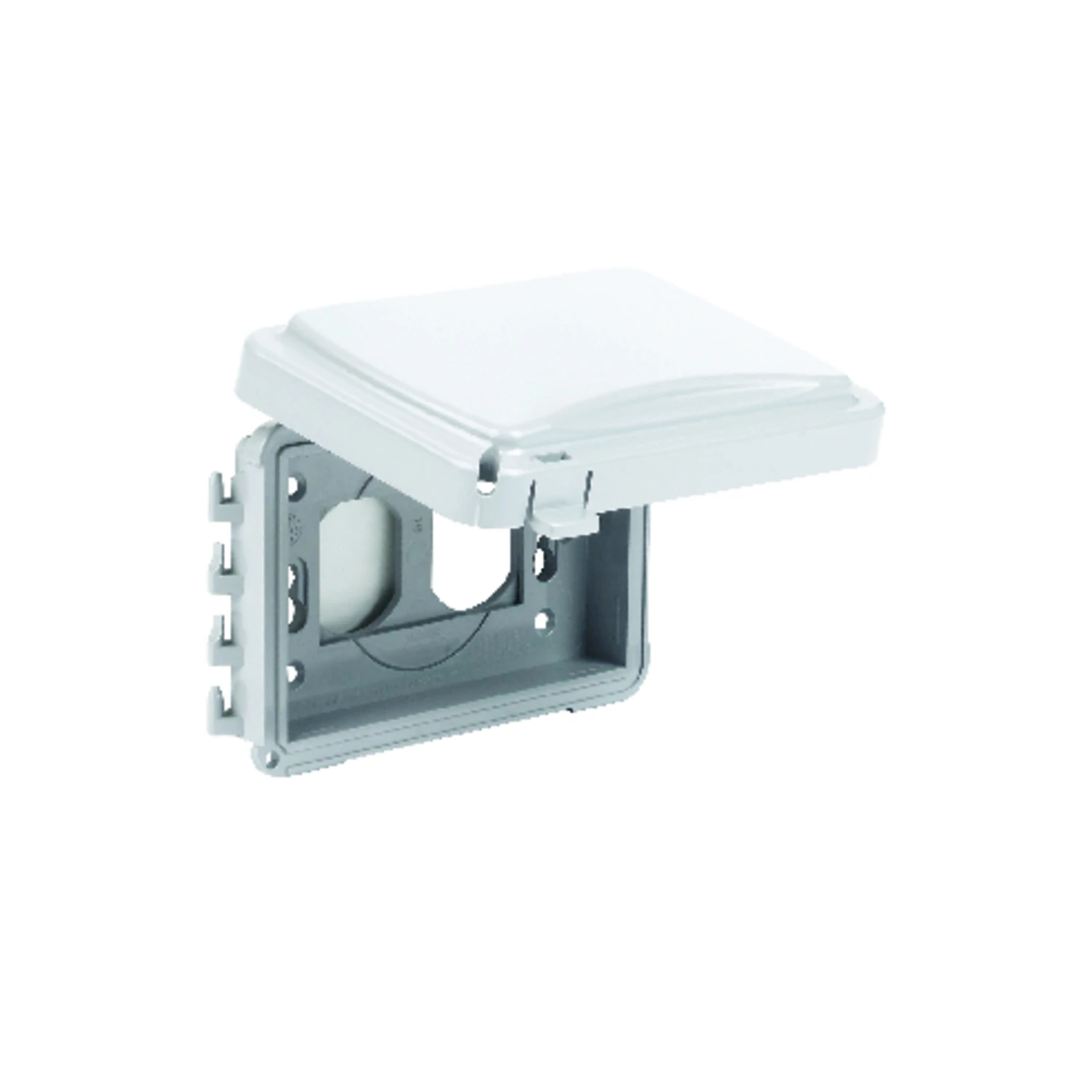 Mm110g Single Gang Rectangular Gray Weatherproof Outdoor Electrical Box Cover