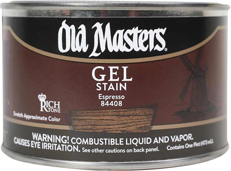 Gel Stain, Oil-Based, Espresso, 1-Pt.