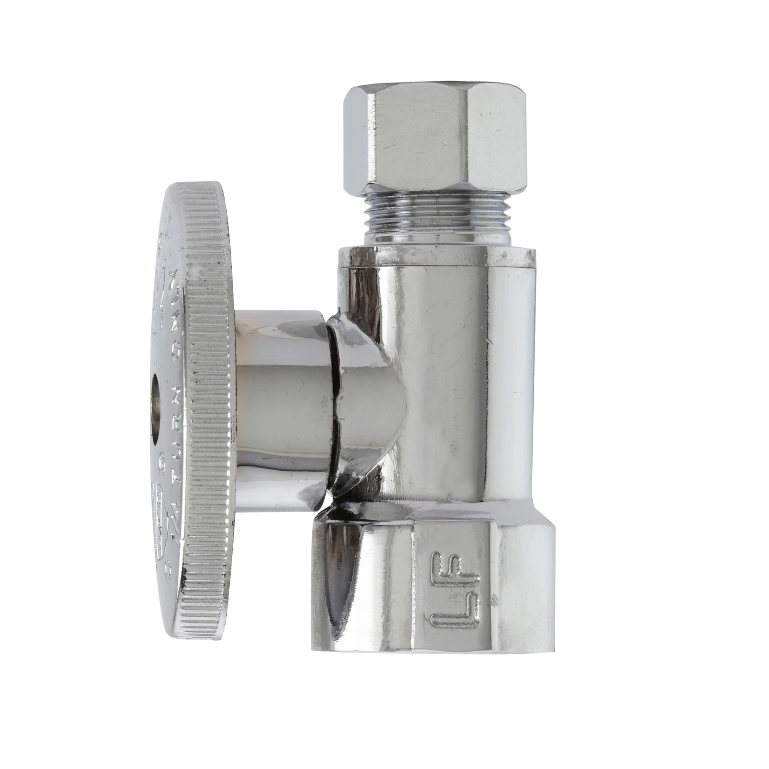 1/2 In. Fip X 3/8 In. Compression Brass Straight Valve - Lead-free