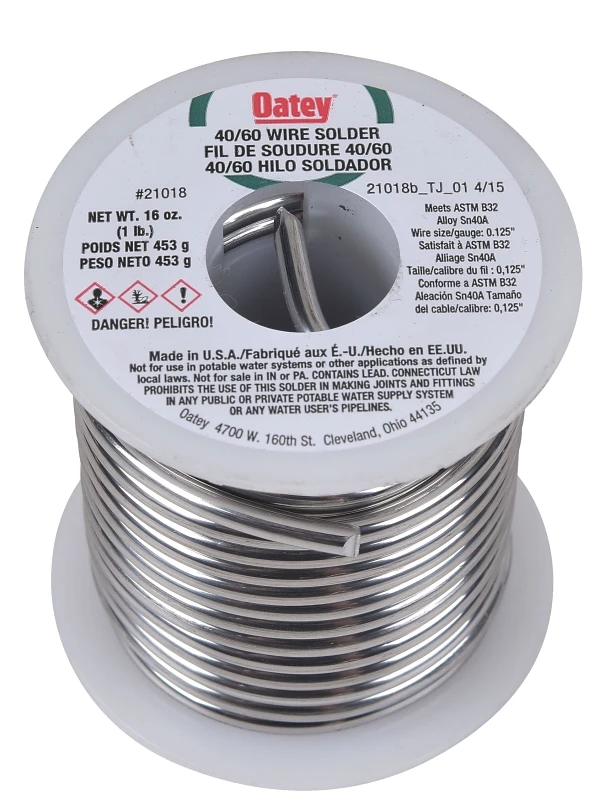 21018 1 Lb 40/60 Solid Solder Wire 0.125 In. Gauge