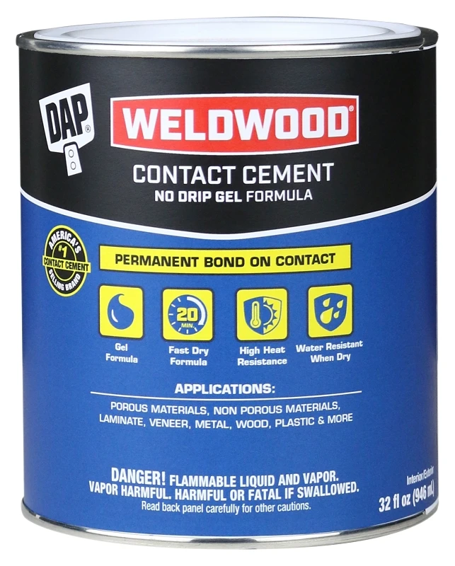 Weldwood Contact Cement Gel, 1-Qt.