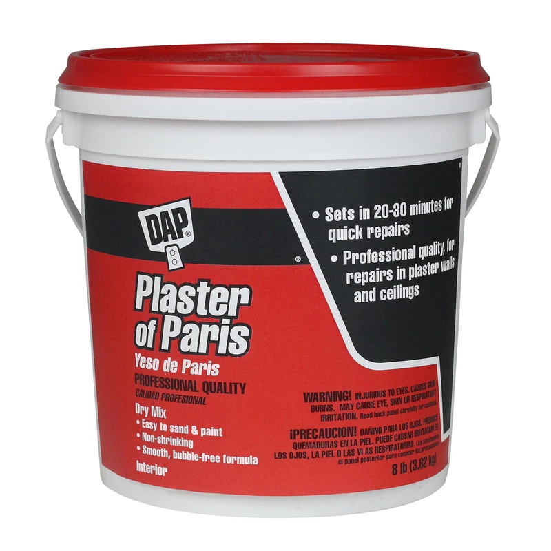 Plaster Of Paris, White, 8-Lb. Pail