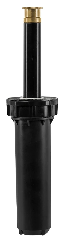 Pro Series Sprinkler Head, Pressure Regulated, Full Pattern Brass Nozzle, 4-In. Pop-Up