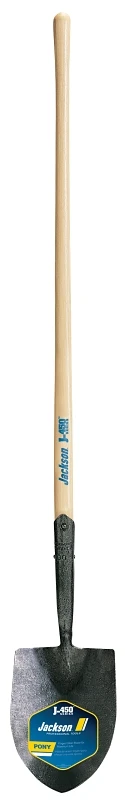 Pony Irrigation Shovel, 8-1/4 x 11-1/4-In. Blade, 47-In. Wood Handle