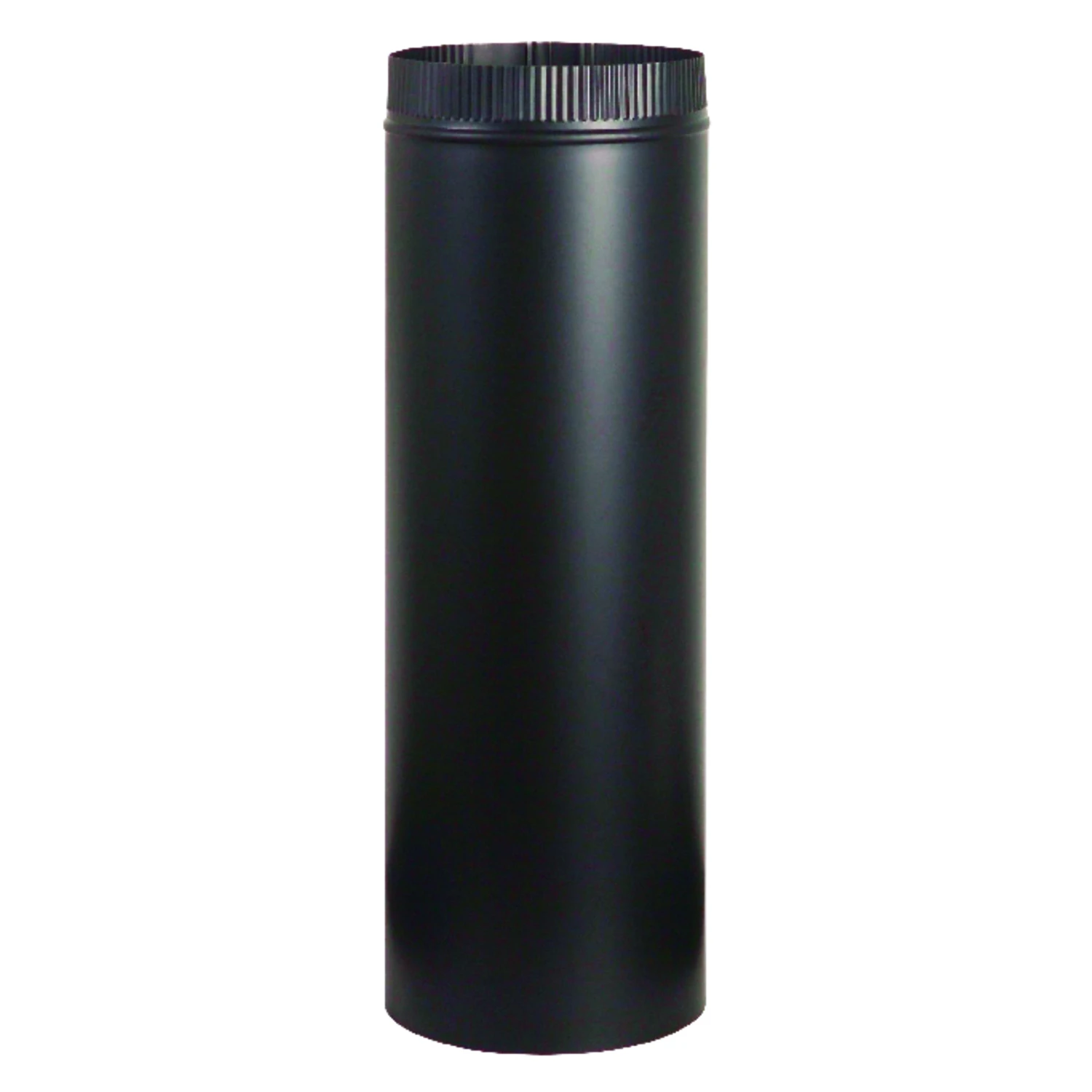 Stove Pipe, Black, 24 Gauge, 6 x 48 In.