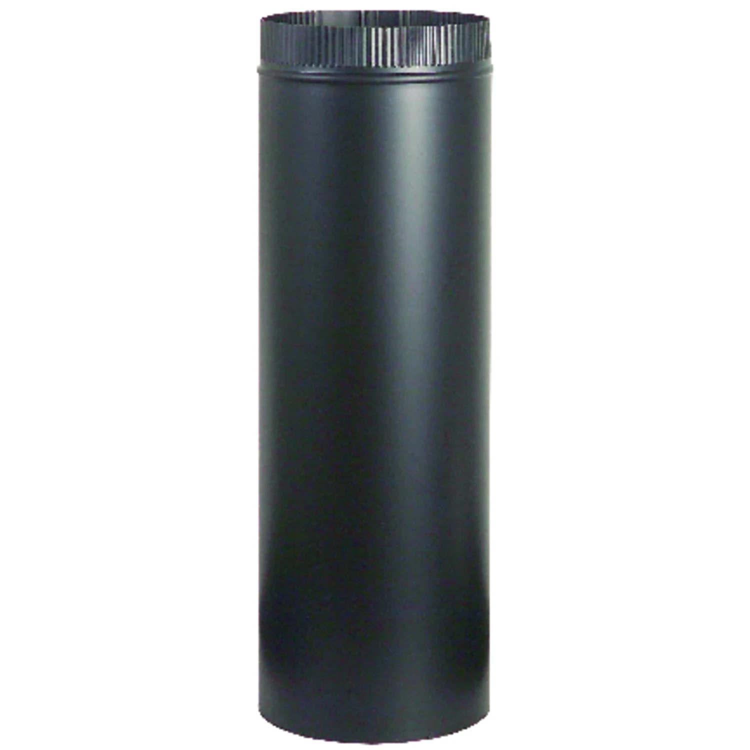 Stove Pipe, Black, 24 Gauge, 8 x 24 In.