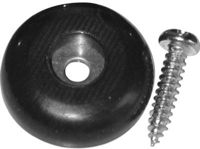 4-Pack 1-Inch Black Round Grip Pads