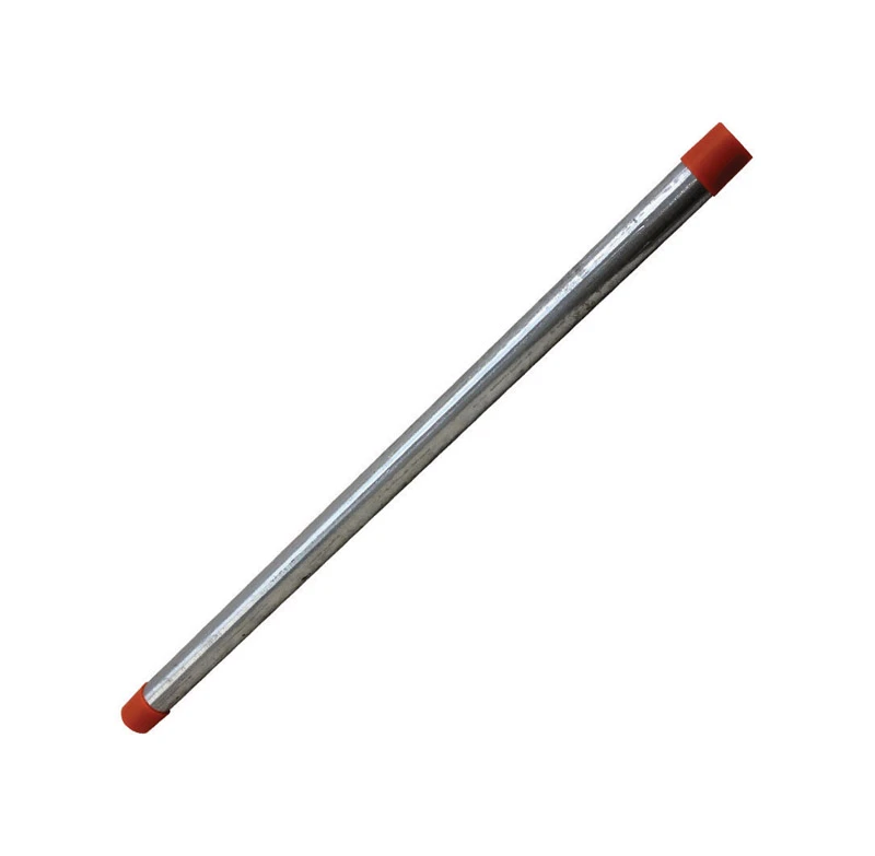 Galvanized Steel Cut Pipe, 1/2 x 72 In.