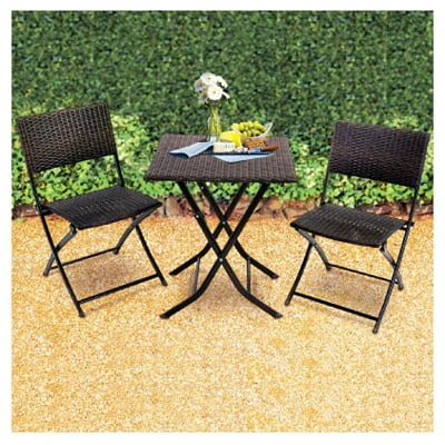 Fws25-ts Seville Collection 3-piece Wicker Bistro Set