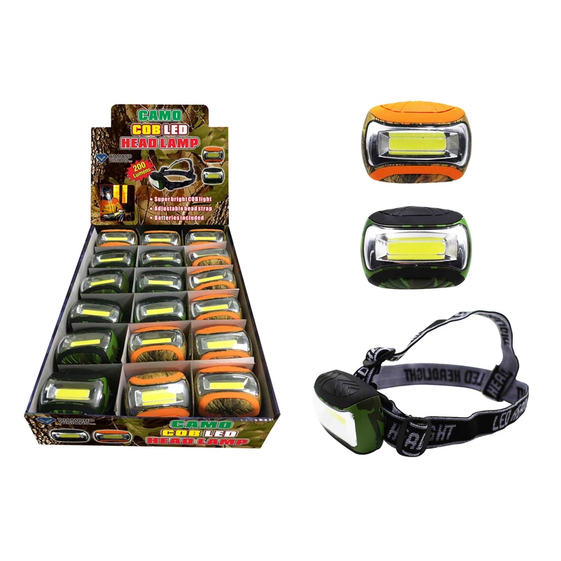 Max Force 200 lumens Camouflage LED Head Lamp AAA Battery