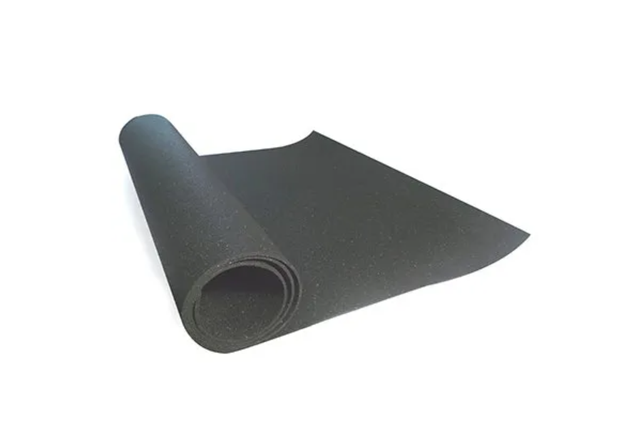 60 In. W X 96 In. L Black Smooth Top/smooth Bottom Rubber Utility Mat