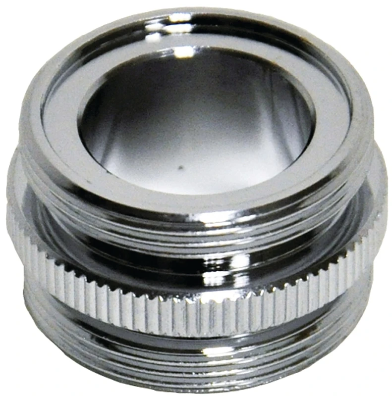 Chrome Male Thread 15/16 In.-27m Aerator Adapter, Model 9d00010524, 1 Pk