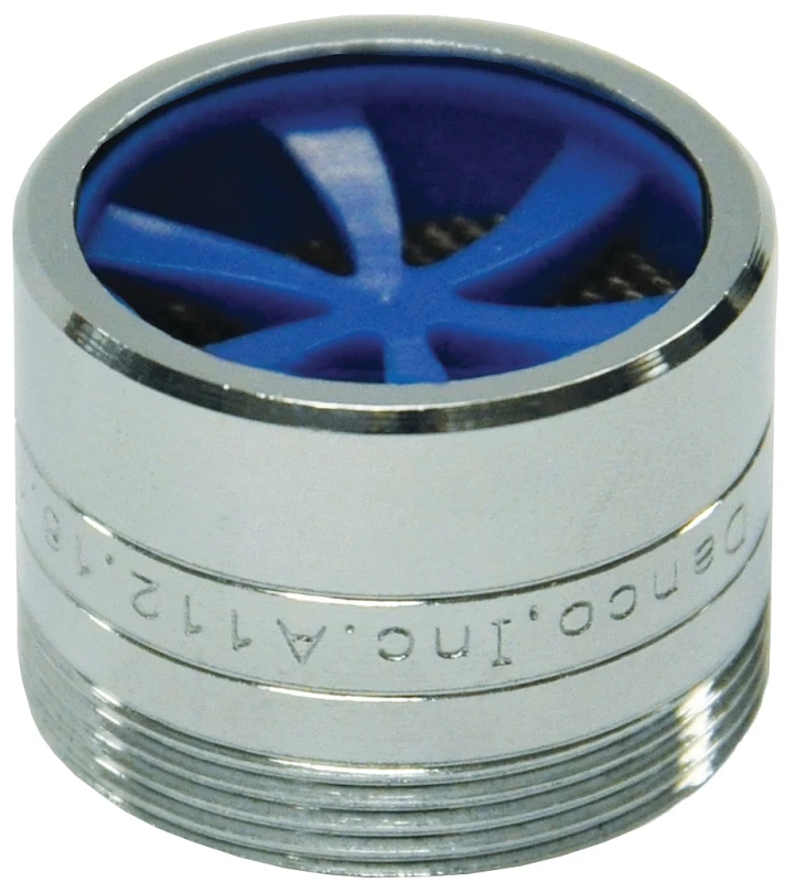Dual Thread Chrome Aerator Adapter 15/16 In.-27m X 55/64 In.-27f, 1.5 Gpm
