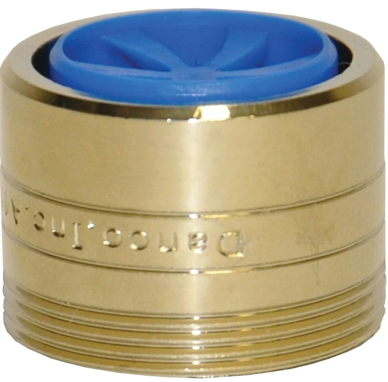 Dual Thread 15/16 In.-27m X 55/64 In.-27f Polished Brass Faucet Aerator 1.5 Gpm