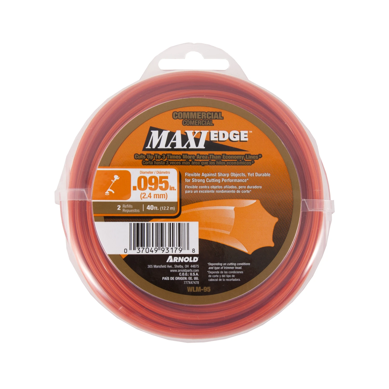 Maxi Edge Commercial Grade .095 In. Diameter X 40 Ft. Length Trimmer Line