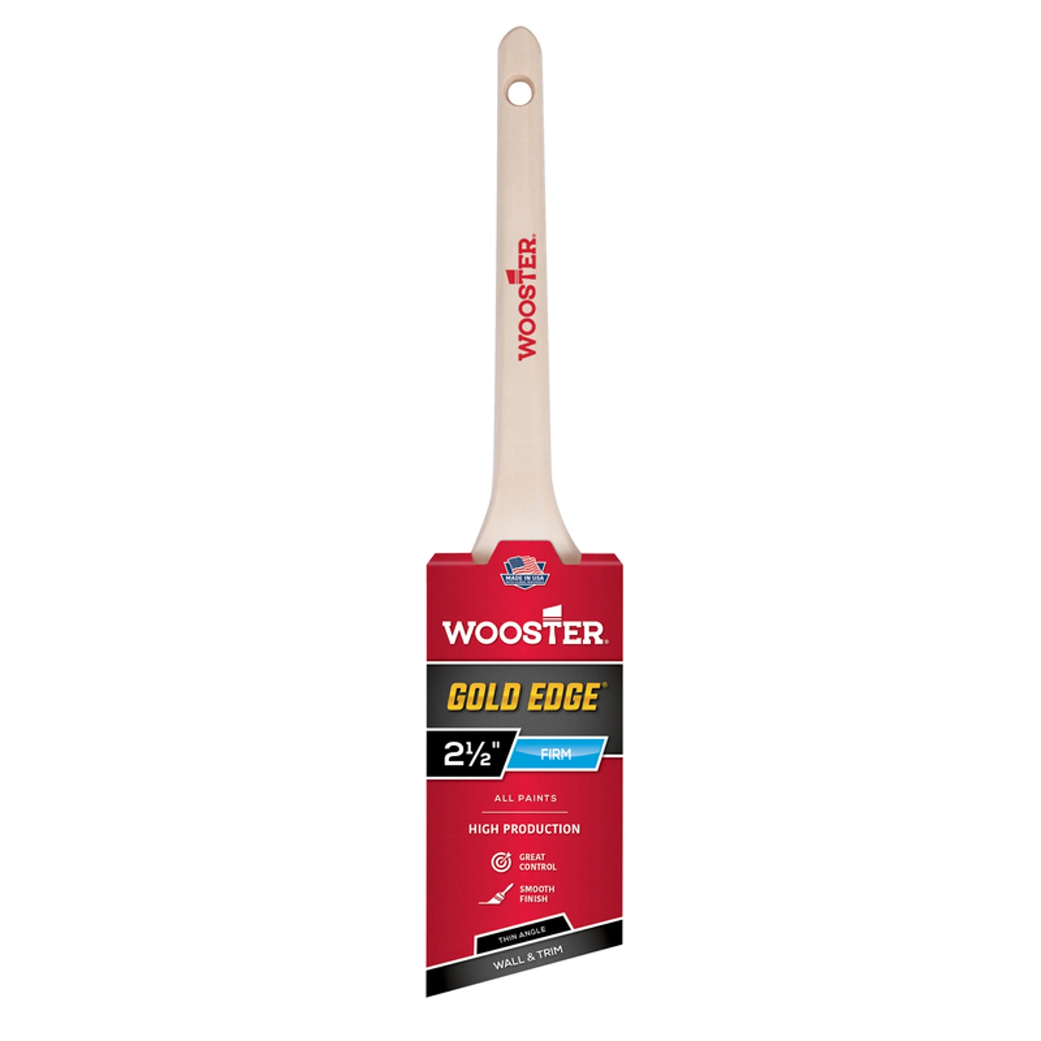 Gold Edge 2-1/2 In. Firm Thin Angle Paint Brush - Model 5234-2 1/2