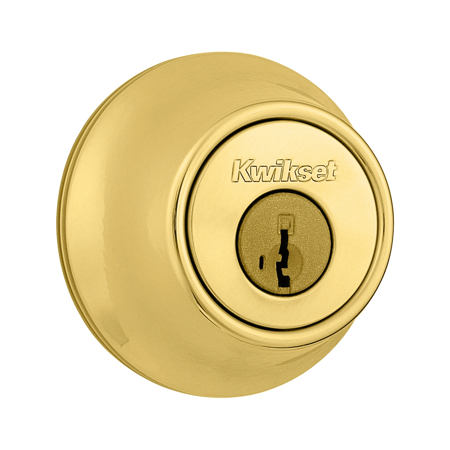 Polished Brass Single Cylinder Deadbolt With Smartkey Security 660 3 Rcal Rcs