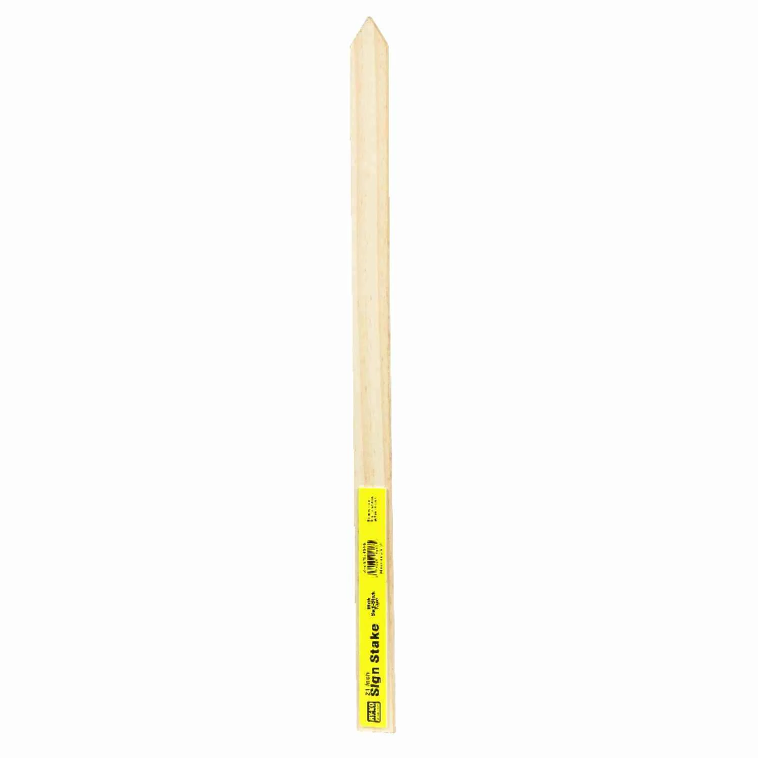 Hy-ko 1.25 In. X 21 In. Wooden Sign Stake With Adhesive Strip