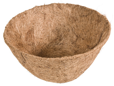 12 Inch Diameter Coco Fiber Basket Liner In Brown