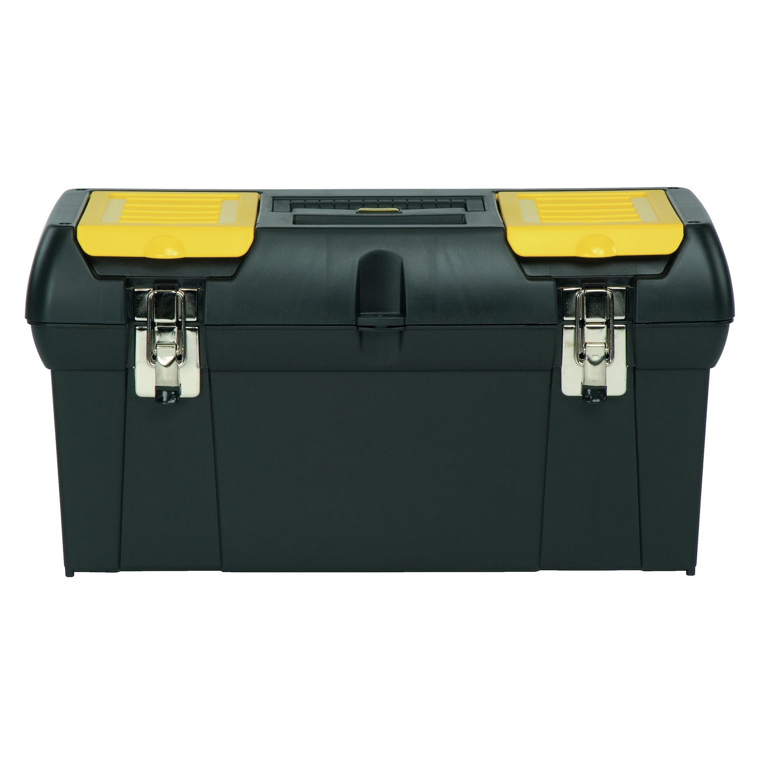 24 Inch Tool Box With Tray, Lockable, Black/yellow, Model 024013s