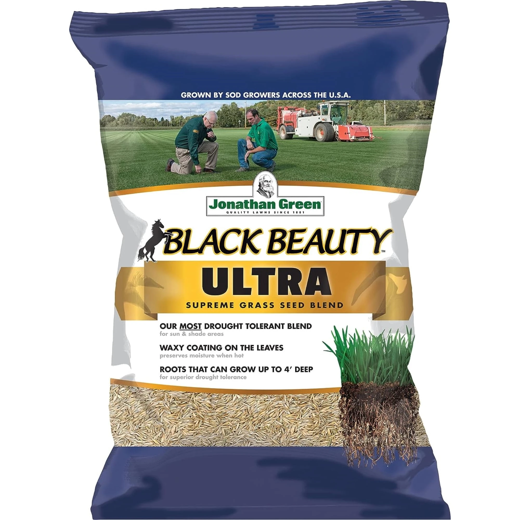 Black Beauty Ultra Supreme Grass Seed Mixture, 50 Lb