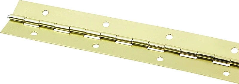 Continuous Hinge 30 In X 1-1/2 In Bright Brass Steel