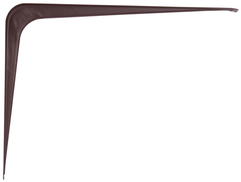 Chocolate Shelf Bracket 8 In L X 10 In D Powder Coated Steel