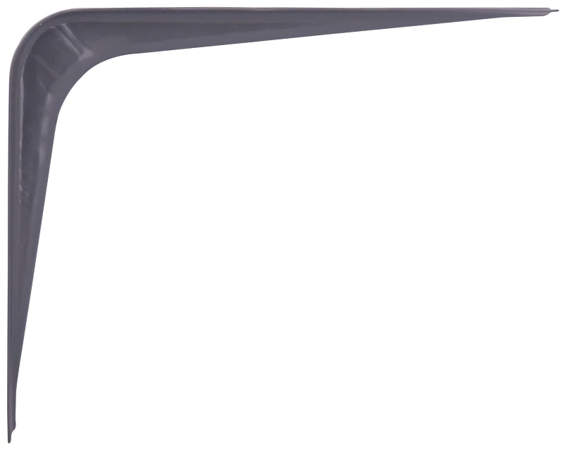 5 X 6 Inch Gray Shelf Bracket, 110 Lb Capacity, Steel Construction