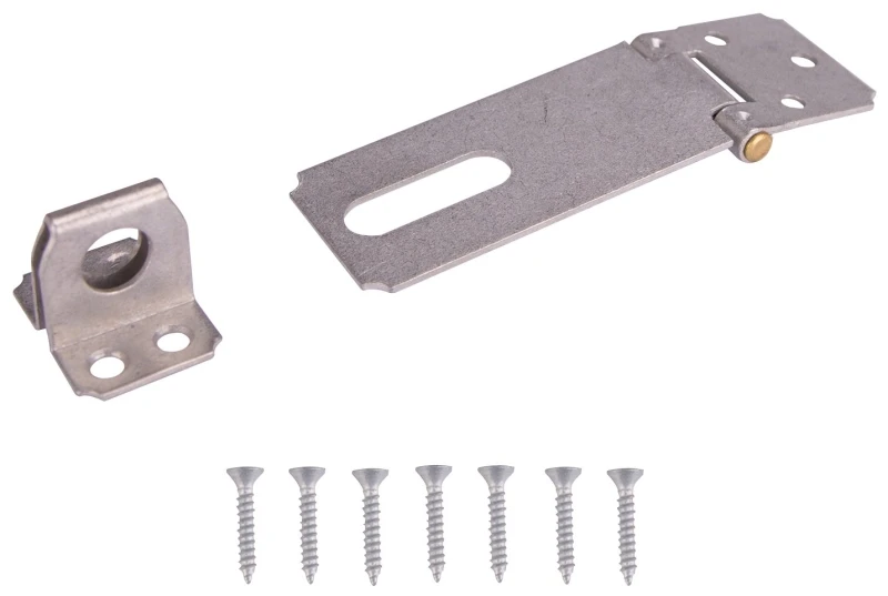3-1/2 Inch Galvanized Fixed Staple Safety Hasp - Model Lr-131-bc3l-ps