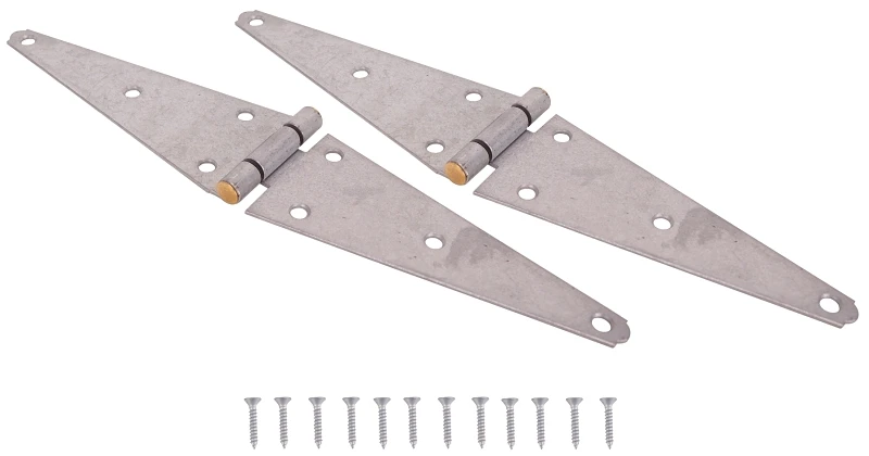 Heavy Duty Strap Hinge 8 Inch Galvanized Steel For Left Or Right Doors
