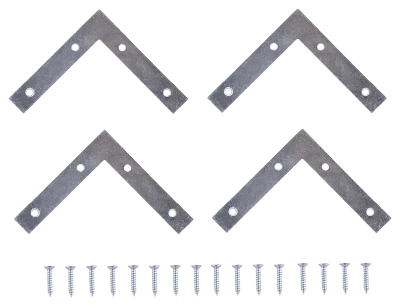 Flat Corner Brace 5 In L X 7/8 In W Steel Zinc Plated