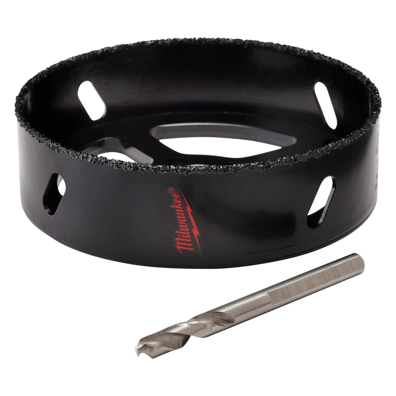 6-3/8 In. Carbide Grit Recessed Light Hole Saw With Arbor